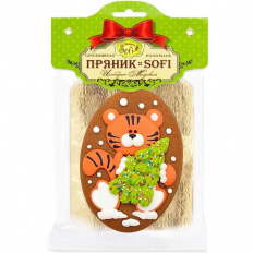 Пряник Новогодний в овале Софи